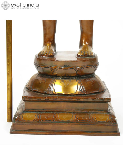 40" Large Brass Standing Lord Mahadeva Shiva