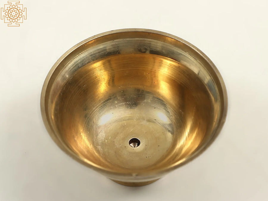 2" Small Brass Diya Lamp for Pooja