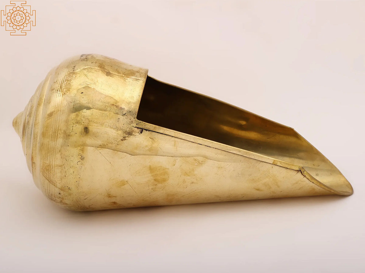Conch Shaped Brass Thirumanjana (Abhisheka Dhara)