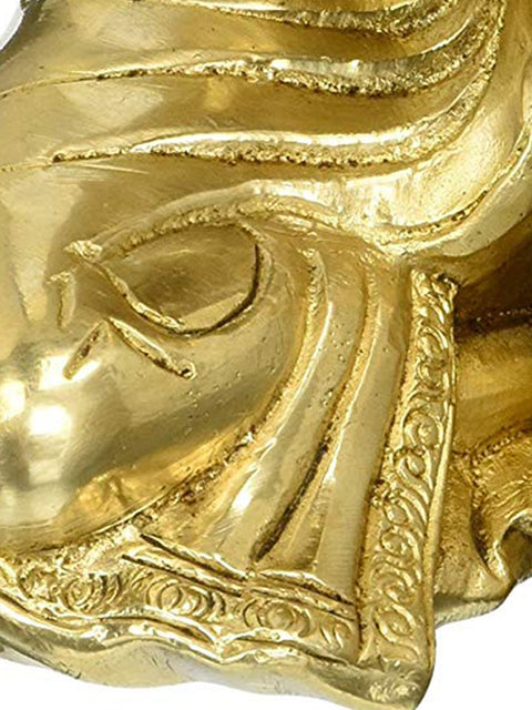 Thinking Buddha Statue - Tibetan Buddhist Deity In Brass | Handmade | Made In India