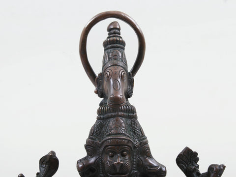 22" Brass Standing Panchamukhi Hanuman