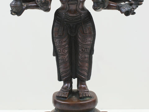 22" Brass Standing Panchamukhi Hanuman