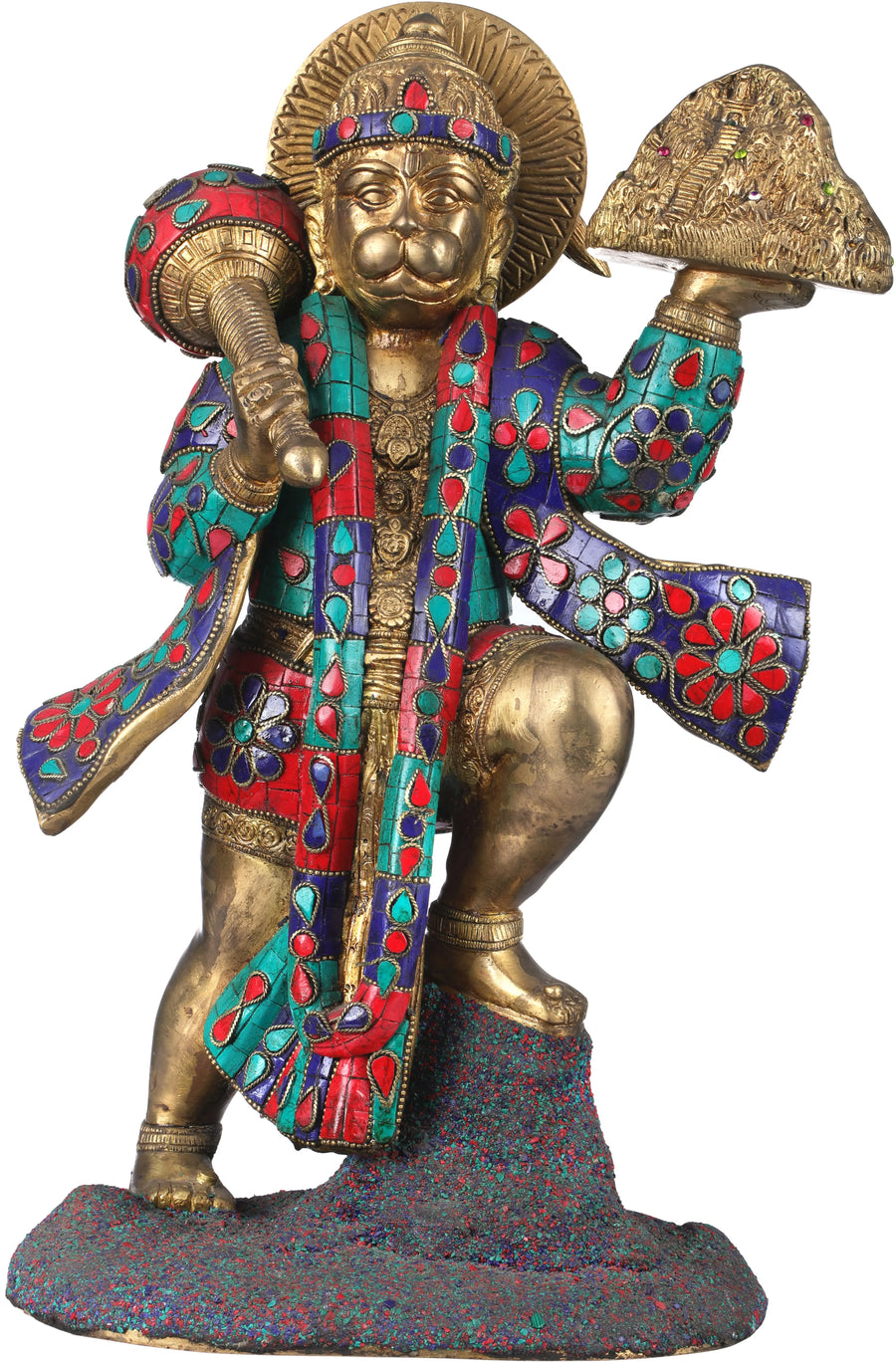 Mahabali Hanuman Handmade Brass Statue