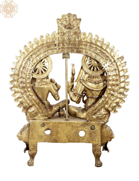 54" Large Shiva Parivar Brass Statue – Divine Family of Lord Shiva | Handmade in India