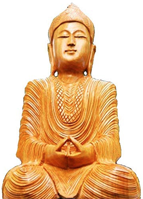 6" Tibetan Buddhist Lord Buddha In Dhyan Mudra In Brass | Handmade | Made In India