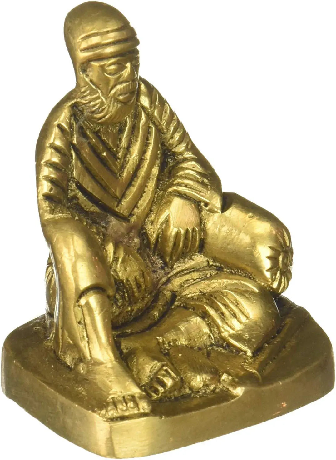 2" Small Sai Baba Figurine in Brass | Handmade | Made In India