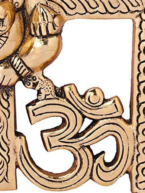 Swastik Wall Hanging with Lord Ganesha and Om (Aum)