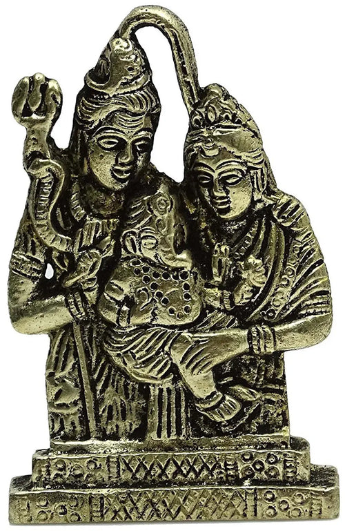 2" Shiv Parivaar Brass Statue Handmade