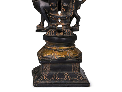 11" Lord Shiva as Bhairava Statue in Brass | Handmade | Made in India