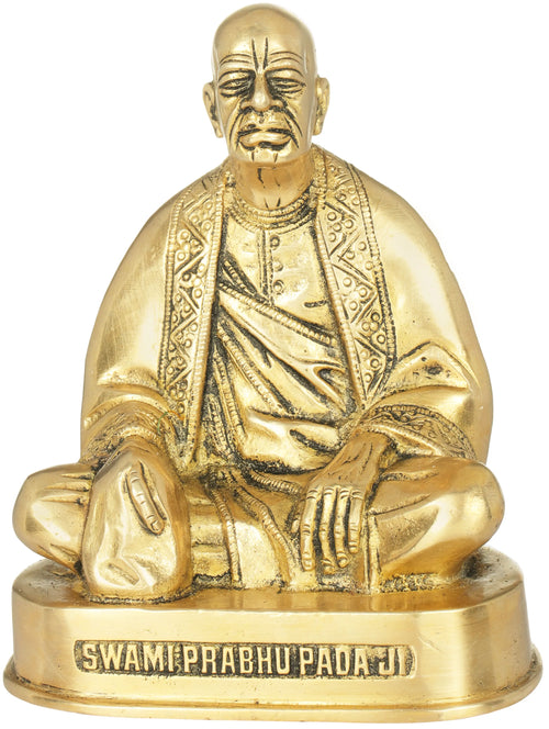 5" Swami Prabhupada Ji Brass Idol for Pooja