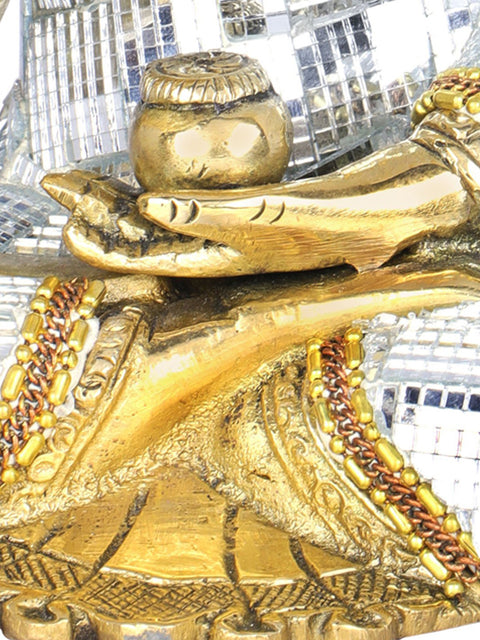 8" Lord Buddha Preaching His Dharma - Tibetan Buddhist In Brass | Handmade | Made In India