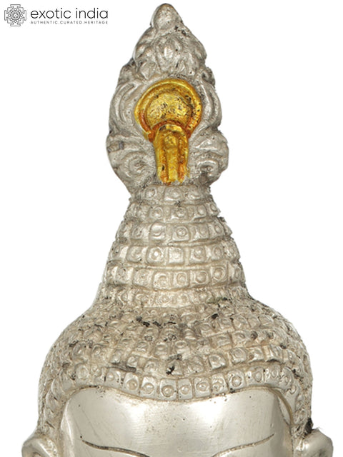 10" Lord Buddha in Bhumisparsha Mudra - Tibetan Buddhist In Brass | Handmade | Made In India