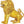 Brass Pair of Lions Figurine