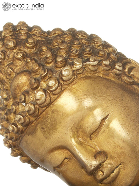 7" Thinking Buddha - Tibetan Buddhist In Brass | Handmade | Made In India