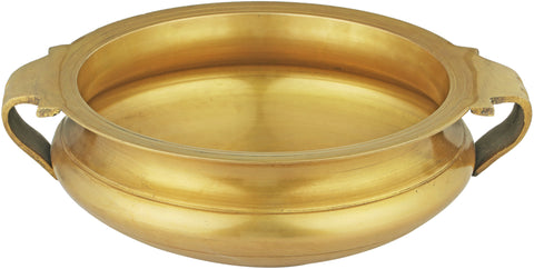 Brass Urli Bowl Handles on both Sides