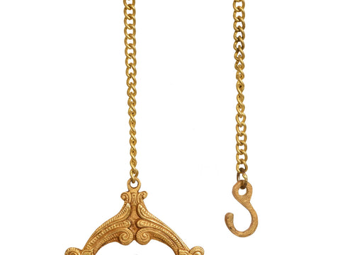 10" Lord Ganesha Roof Hanging Lamp in Brass | Handmade | Made in India