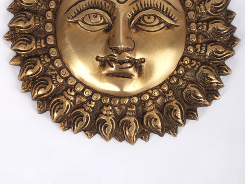Vastu Shankh Design God Surya Wall Hanging