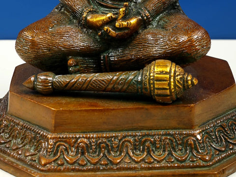 Lord Hanuman Idol in Dhyana Mudra | Handmade Brass Statue | Made in India