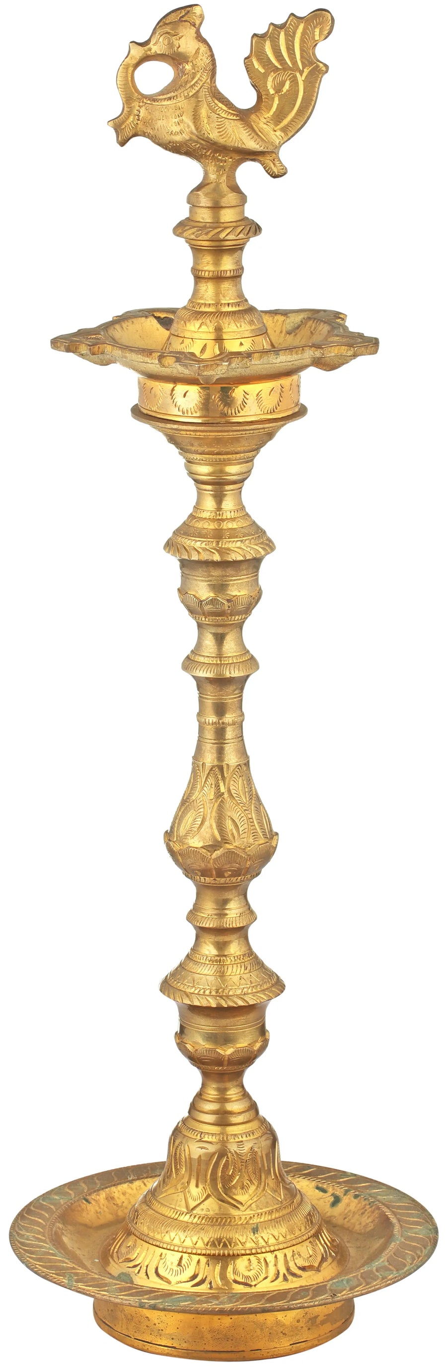 Brass Peacock Table Lamp for Home Decor
