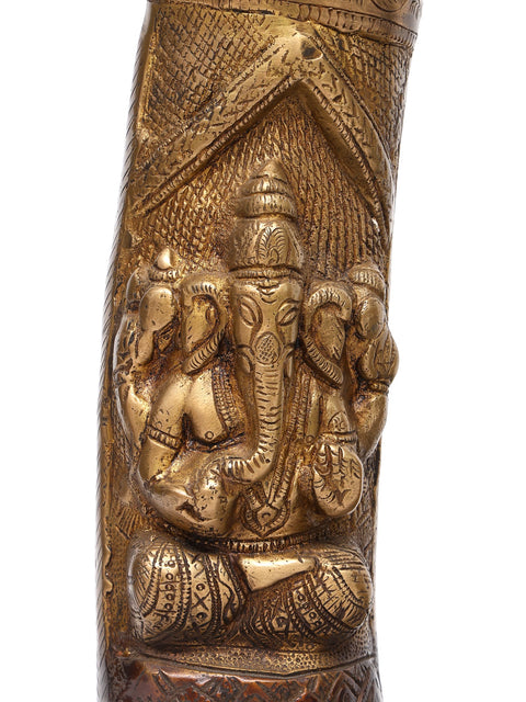 34" Radha Krishna on a Swing – Large Brass Statue | Handmade | Made in India