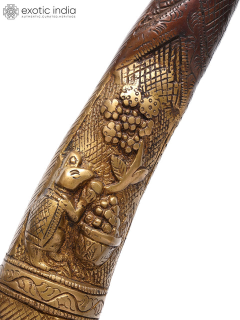 34" Radha Krishna on a Swing – Large Brass Statue | Handmade | Made in India
