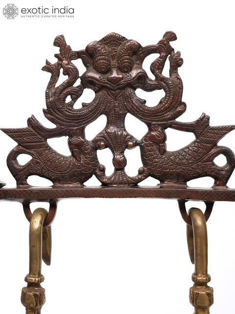34" Radha Krishna on a Swing – Large Brass Statue | Handmade | Made in India