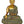 32" Lord Buddha in Bhumisparsha Mudra Wearing a Robe Carved with Auspicious Symbols | Handmade Large Brass Idol
