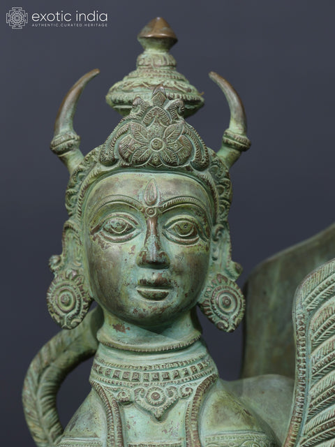 16" Superfine Statue of Kamadhenu, The Wish-Fulfilling Divine Cow In Brass | Handmade | Made In India