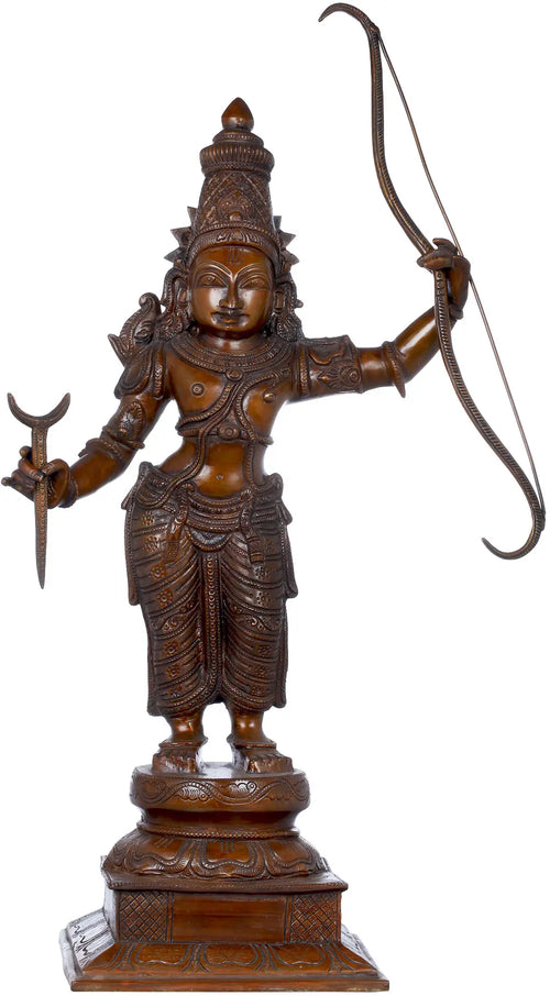 23" Lord Rama Brass Statue Handmade