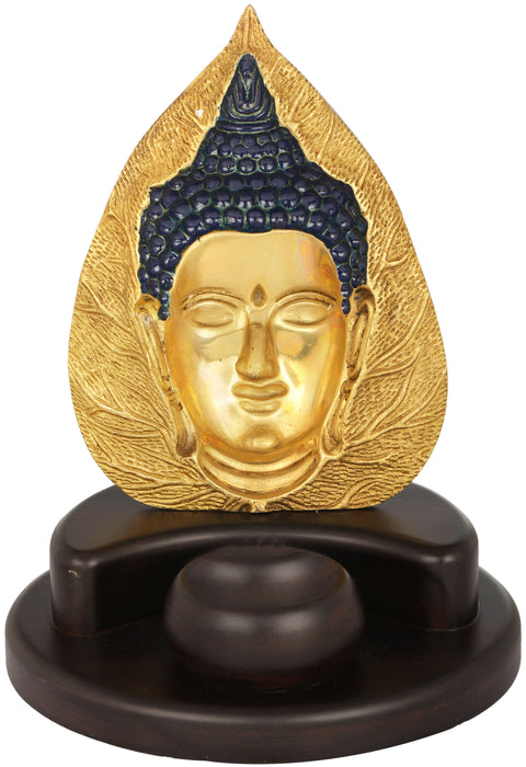 Pipal Leaf Buddha Candle Holder - Tibetan Buddhist