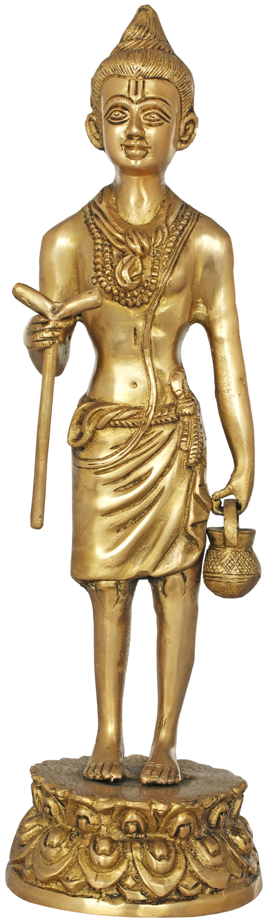 17" Nilakantha Swaminarayan Brass Statue Handmade