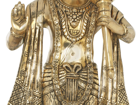 26" Glorious Hanuman Brass Sculpture | The Jewel of the Ramayana | Handcrafted