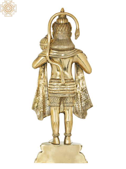 26" Glorious Hanuman Brass Sculpture | The Jewel of the Ramayana | Handcrafted