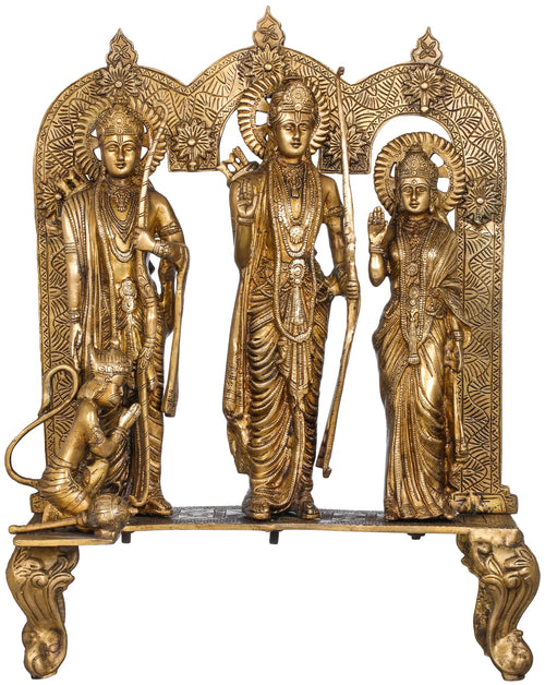 23" Rama Darbar Handmade Brass Statue
