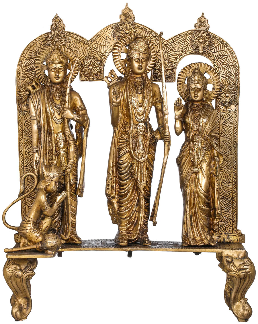 23" Rama Darbar Handmade Brass Statue