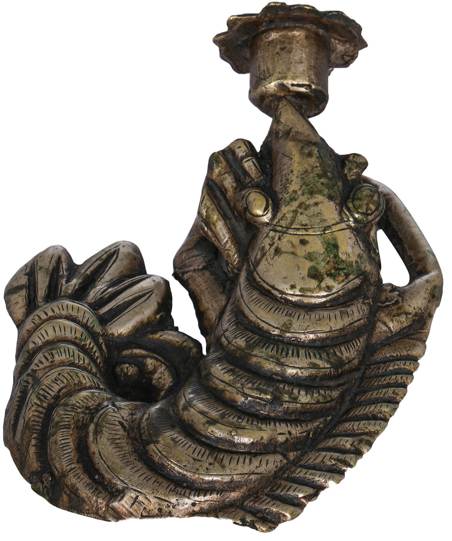 Brass Scorpion Candle Stand Sculpture