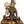 10" Blessing Shiva With Shiva Linga In Brass