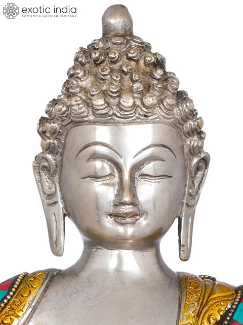 12" Medicine Buddha Brass Statue | Handmade Tibetan Buddhist Deity Idol