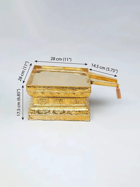 16" Brass Abhisheka Patra