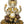 8" Lord Ganesha Seated On a Blooming Lotus In Brass | Handmade | Made In India