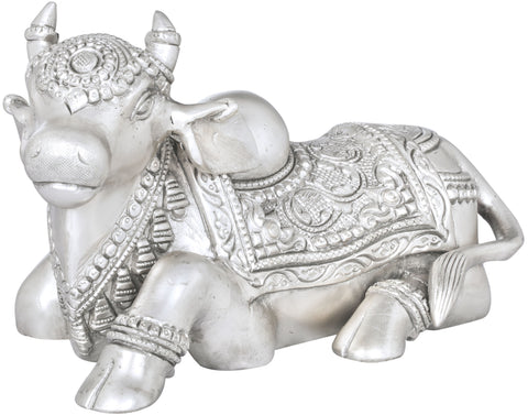8" Nandi - The Mount of Shiva In Brass | Handmade | Made In India