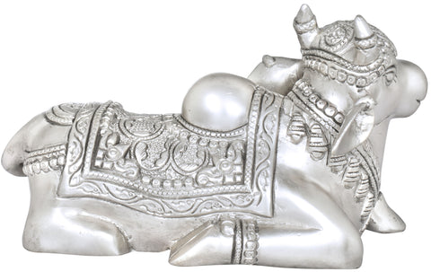 8" Nandi - The Mount of Shiva In Brass | Handmade | Made In India