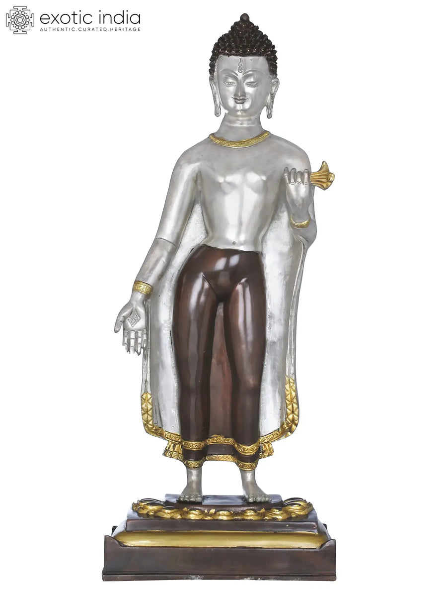 Buddha's Inner Eye Brass Statue for Home Decor