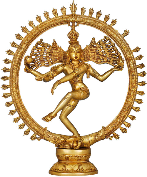 20" Handmade Brass Nataraja Shiva Statue - King of Dancers