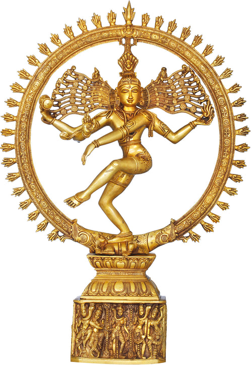 24" Handmade Nataraja Anandatandava Brass Statue