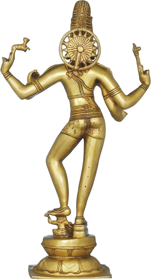 19" Lord Shiva as Pashupatinath (The Lord Of The Animals) In Brass | Handmade | Made In India