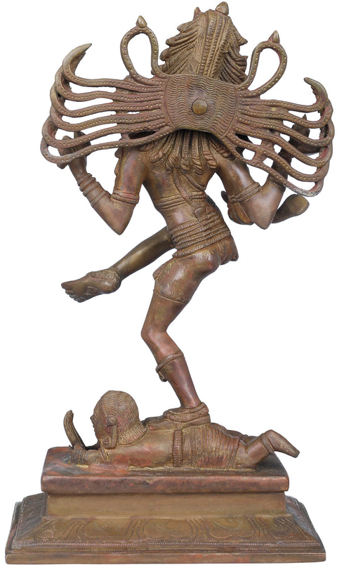 14" Dancing Shiva In Brass | Handmade | Made In India