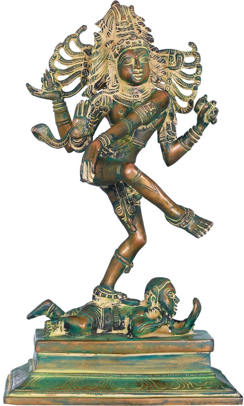 14" Dancing Shiva In Brass | Handmade | Made In India