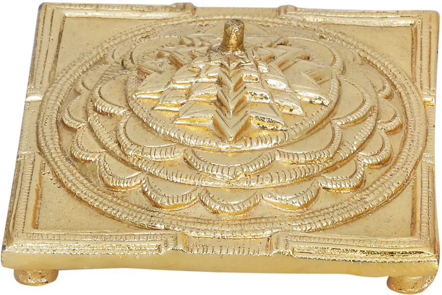 3" Brass Meru Shri Yantra Handmade Idol