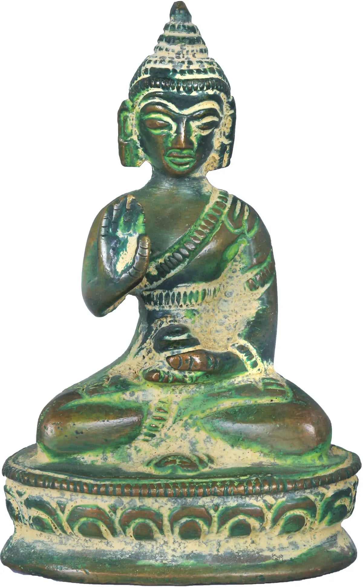 3" Small Size Blessing Buddha Brass Statue | Handmade | Made in India